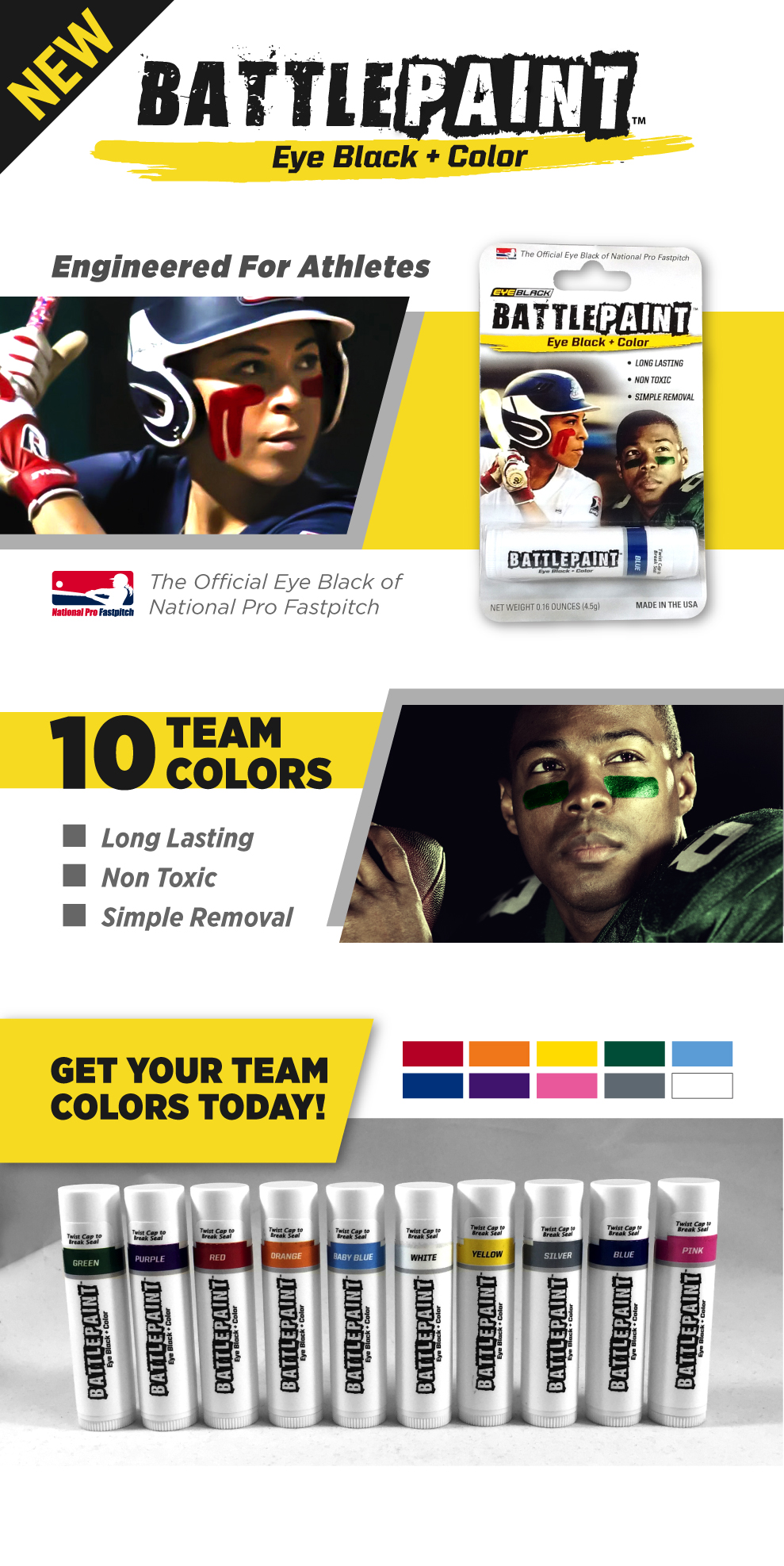 Battle Paint Eye Black Colored EyeBlack EyeBlack