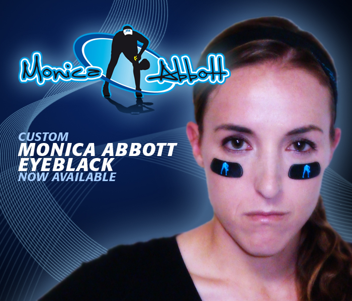 Professional and Olympic gold medal softball pitcher Monica Abbott will serve as an ambassador for EyeBlack as it increases in popularity through the sport. - Abbott-page-image