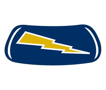 Lightning Bolt gold navy