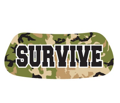 SURVIVE on green Camo Original EyeBlack