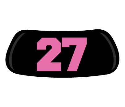 Pink #27 Original EyeBlack - Pink Numbers - Numbers