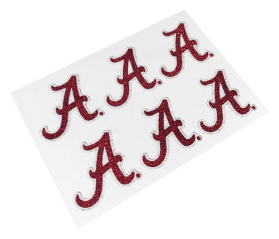 Alabama Crimson Tide Glitter Face Decals