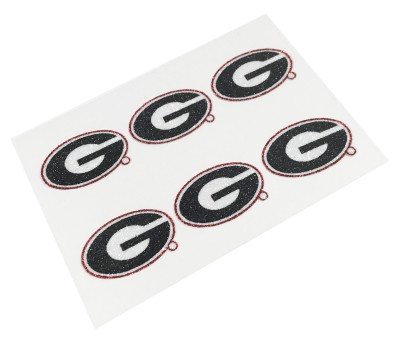 Georgia Bulldogs Glitter Face Decals