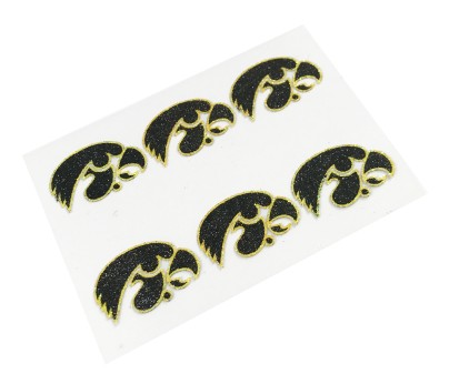 Iowa Hawkeyes Glitter Face Decals