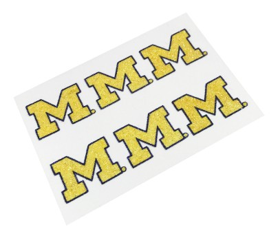 Michigan Wolverines Glitter Face Decals