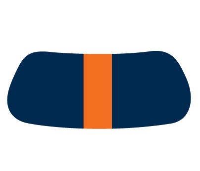 Navy & Orange Gridiron EyeBlack