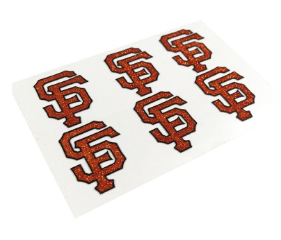San Francisco Giants Glitter Face Decals