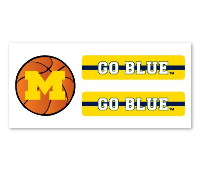 University of Michigan Eyeblack Basketball Eye Strips - Detroit City Sports