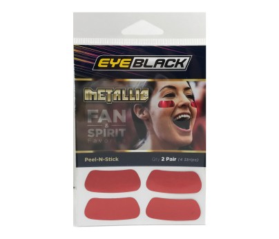 Red Metallic Eye Black