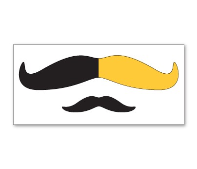 Black and Yellow Mustache