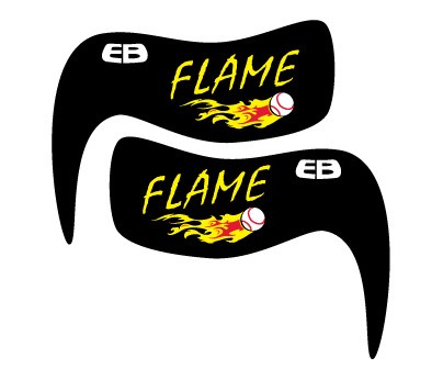 Flaming Baseball Smear EyeBlack