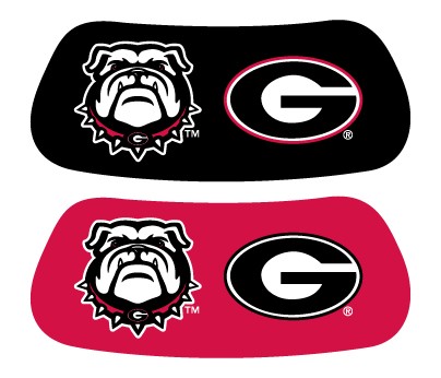 University of Georgia Red/Black with Mascot Original EyeBlack