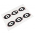 Georgia Bulldogs Glitter Face Decals