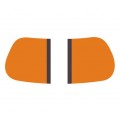 Orange &Brown Gridiron EyeBlack