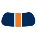 Navy & Orange Gridiron EyeBlack