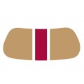 Metallic Gold & Red Gridiron EyeBlack