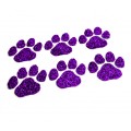 Purple Paw Glitter Face Decals