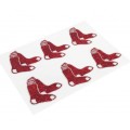Boston Red Sox Glitter Face Decals