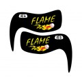 Flaming Baseball Smear EyeBlack
