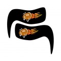 Flaming Football Spiral Smear EB