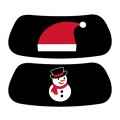 Christmas Santa Hat Snowman Eye Black