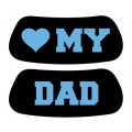 I Love My Dad Eye Black