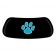 Paw Print teal w/ Grey lining